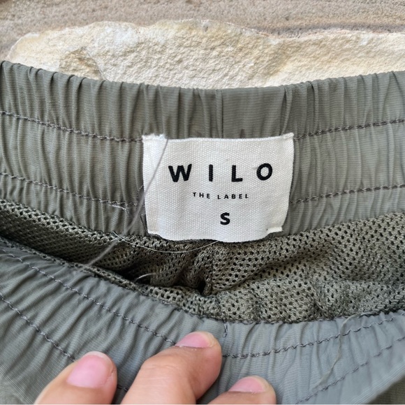 WILO THE LABEL PARACHUTE PANTS SAGE GREEN - Picture 6 of 10